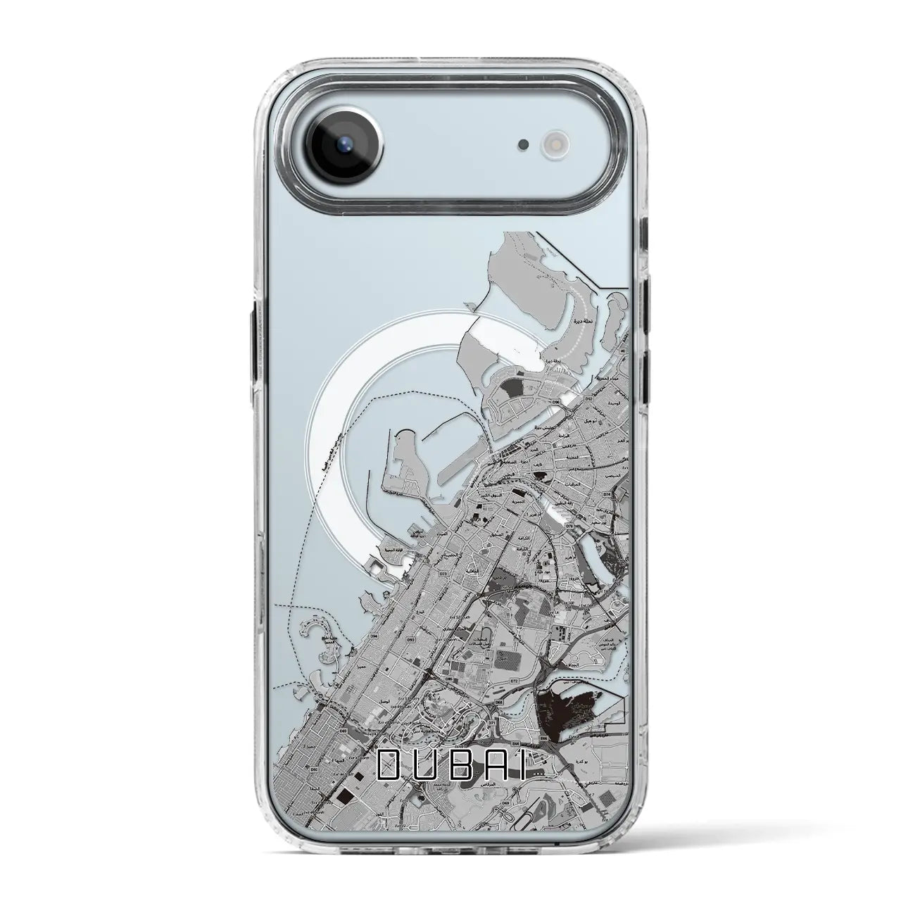 【ドバイ（アラブ首長国連邦）】地図柄iPhoneケース（MagSafeタイプ）