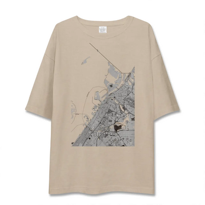 【ドバイ（アラブ首長国連邦）】地図柄ビッグシルエットTシャツ