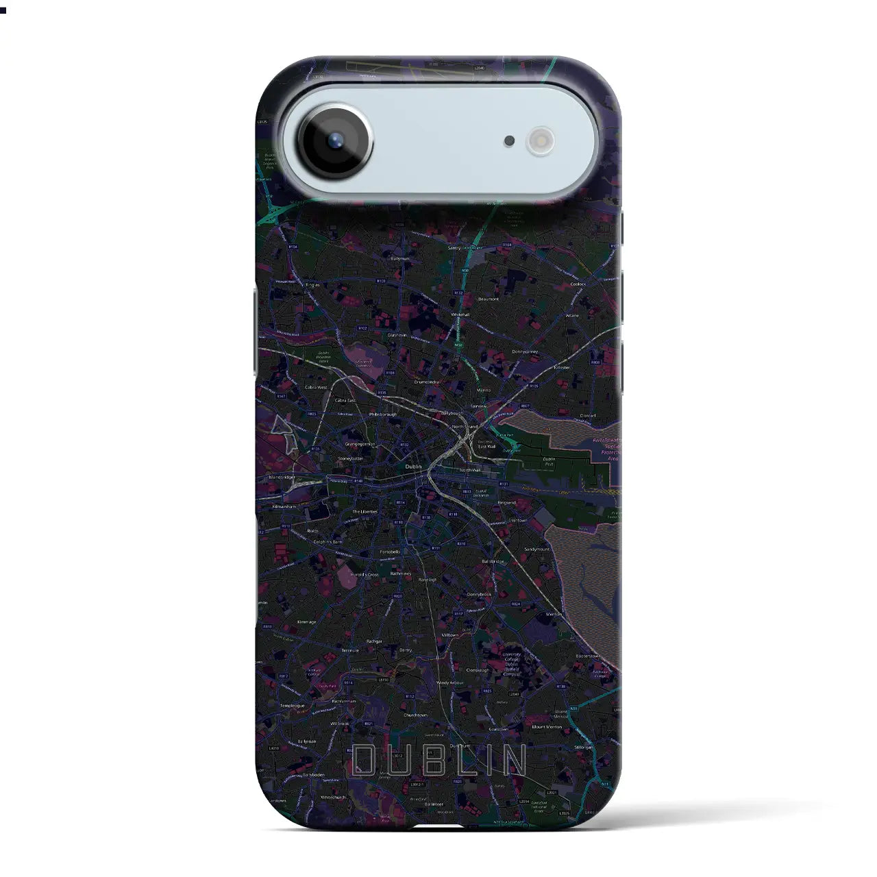 【ダブリン（アイルランド）】地図柄iPhoneケース（バックカバータイプ）