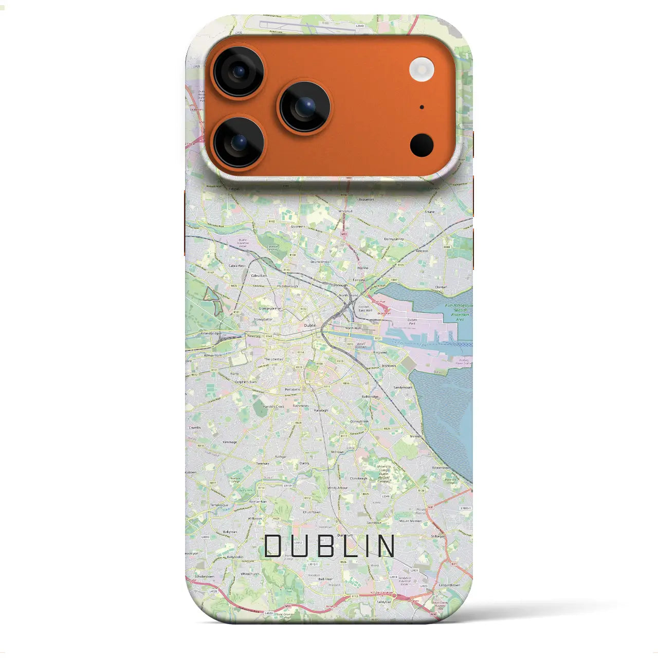 【ダブリン（アイルランド）】地図柄iPhoneケース（バックカバータイプ）
