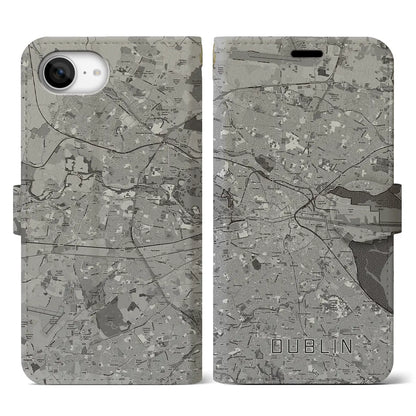 【ダブリン（アイルランド）】地図柄iPhoneケース（手帳タイプ）