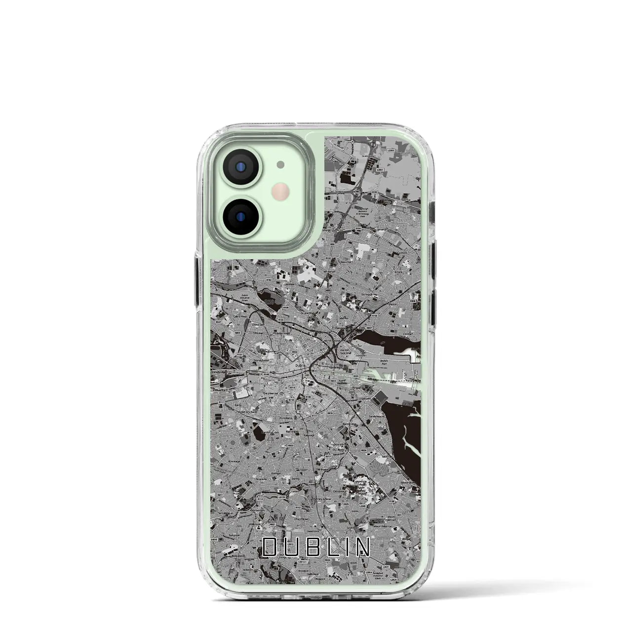 【ダブリン（アイルランド）】地図柄iPhoneケース（MagSafeタイプ）