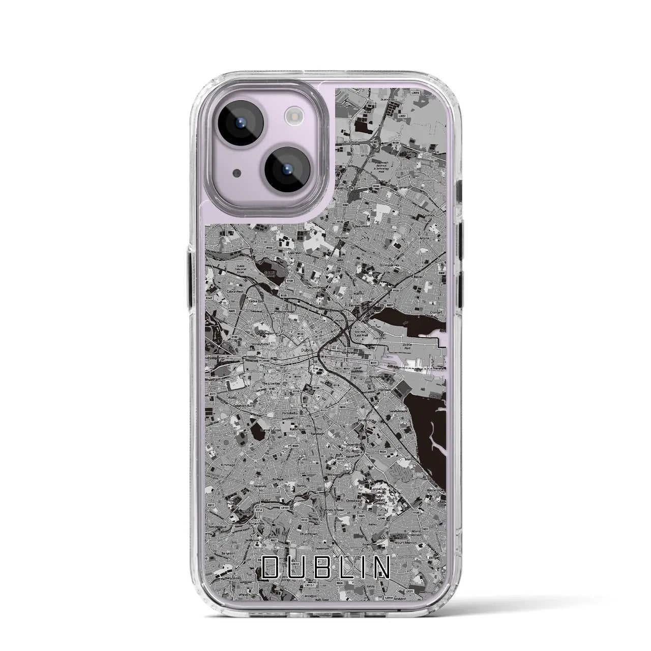 【ダブリン（アイルランド）】地図柄iPhoneケース（MagSafeタイプ）