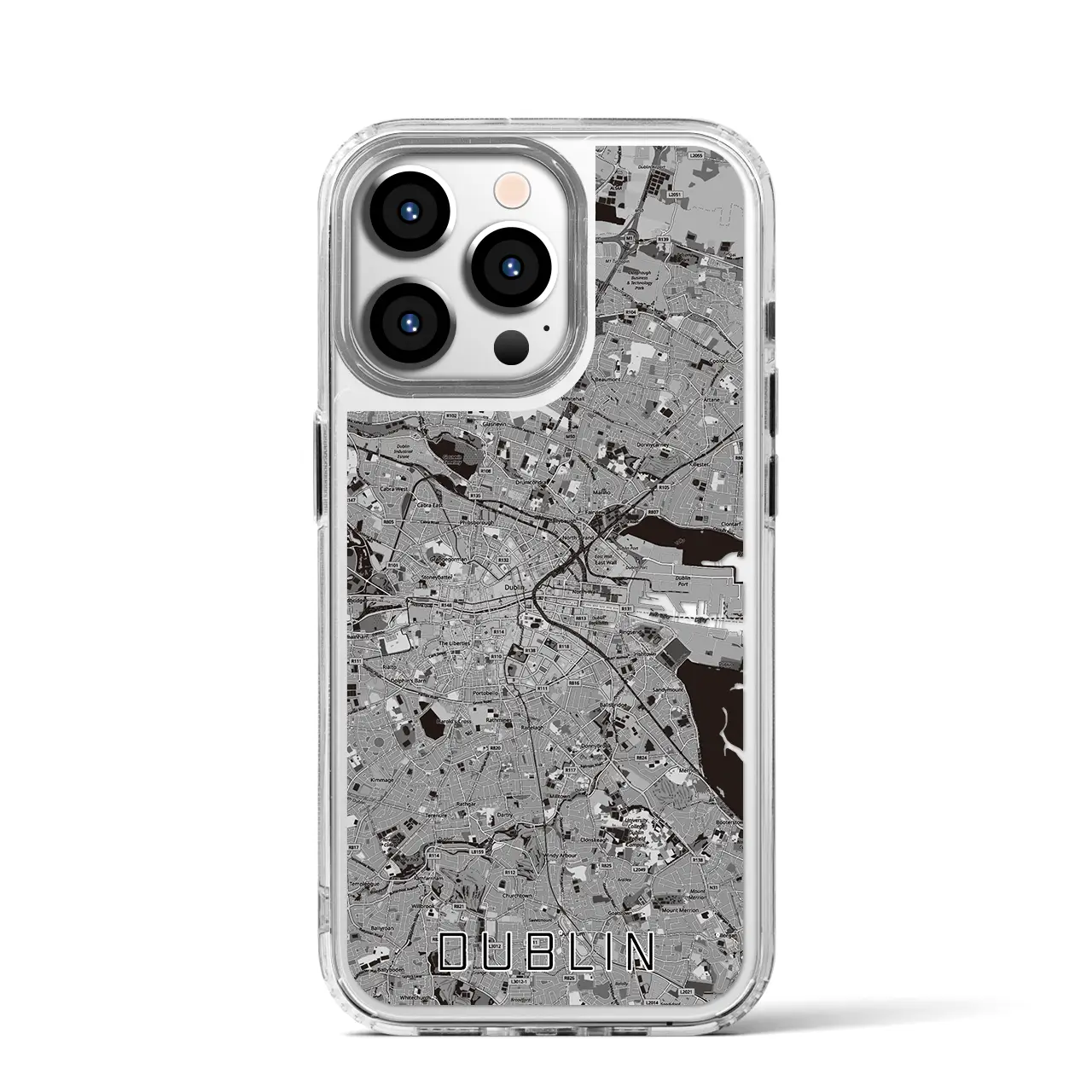 【ダブリン（アイルランド）】地図柄iPhoneケース（MagSafeタイプ）