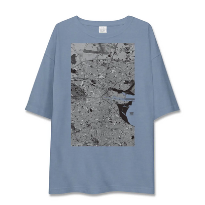 【ダブリン（アイルランド）】地図柄ビッグシルエットTシャツ