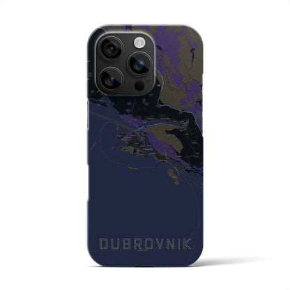 【ドゥブロヴニク（クロアチア）】地図柄iPhoneケース（バックカバータイプ）