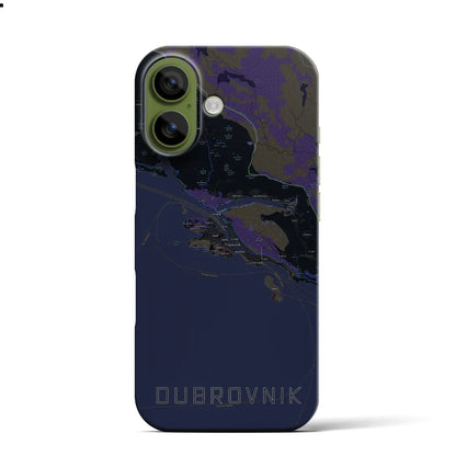 【ドゥブロヴニク（クロアチア）】地図柄iPhoneケース（バックカバータイプ）