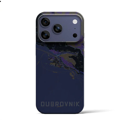 【ドゥブロヴニク（クロアチア）】地図柄iPhoneケース（バックカバータイプ）