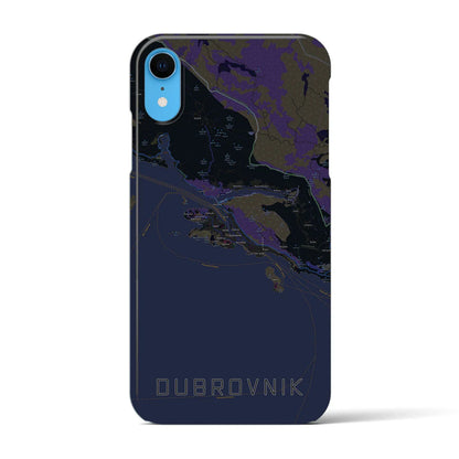 【ドゥブロヴニク（クロアチア）】地図柄iPhoneケース（バックカバータイプ）