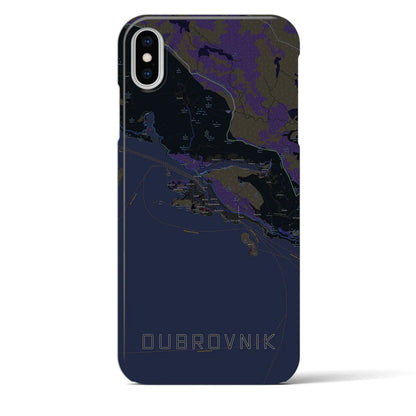【ドゥブロヴニク（クロアチア）】地図柄iPhoneケース（バックカバータイプ）