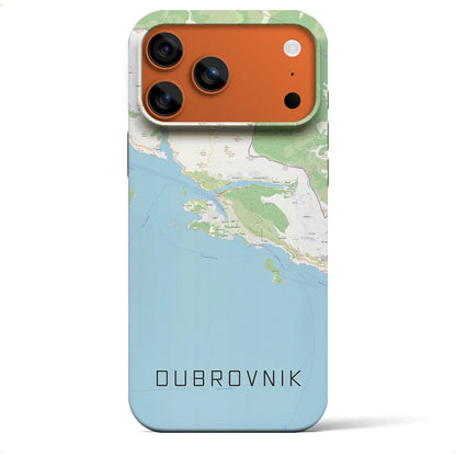 【ドゥブロヴニク（クロアチア）】地図柄iPhoneケース（バックカバータイプ）
