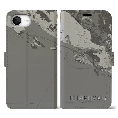 【ドゥブロヴニク（クロアチア）】地図柄iPhoneケース（手帳タイプ）