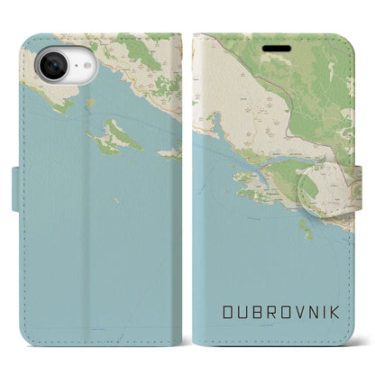 【ドゥブロヴニク（クロアチア）】地図柄iPhoneケース（手帳タイプ）