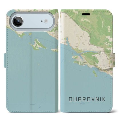 【ドゥブロヴニク（クロアチア）】地図柄iPhoneケース（手帳タイプ）