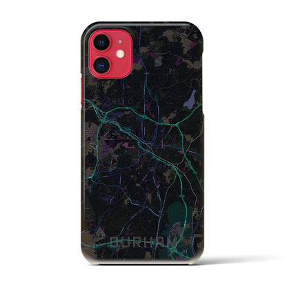 【ダーラム（アメリカ）】地図柄iPhoneケース（バックカバータイプ）