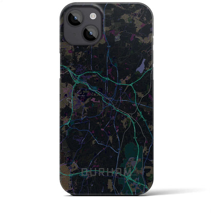 【ダーラム（アメリカ）】地図柄iPhoneケース（バックカバータイプ）