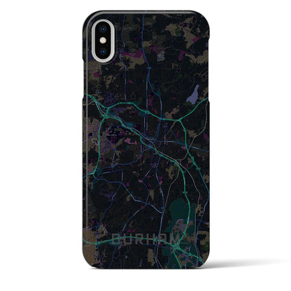 【ダーラム（アメリカ）】地図柄iPhoneケース（バックカバータイプ）