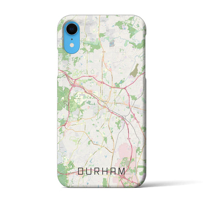 【ダーラム（アメリカ）】地図柄iPhoneケース（バックカバータイプ）