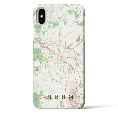 【ダーラム（アメリカ）】地図柄iPhoneケース（バックカバータイプ）