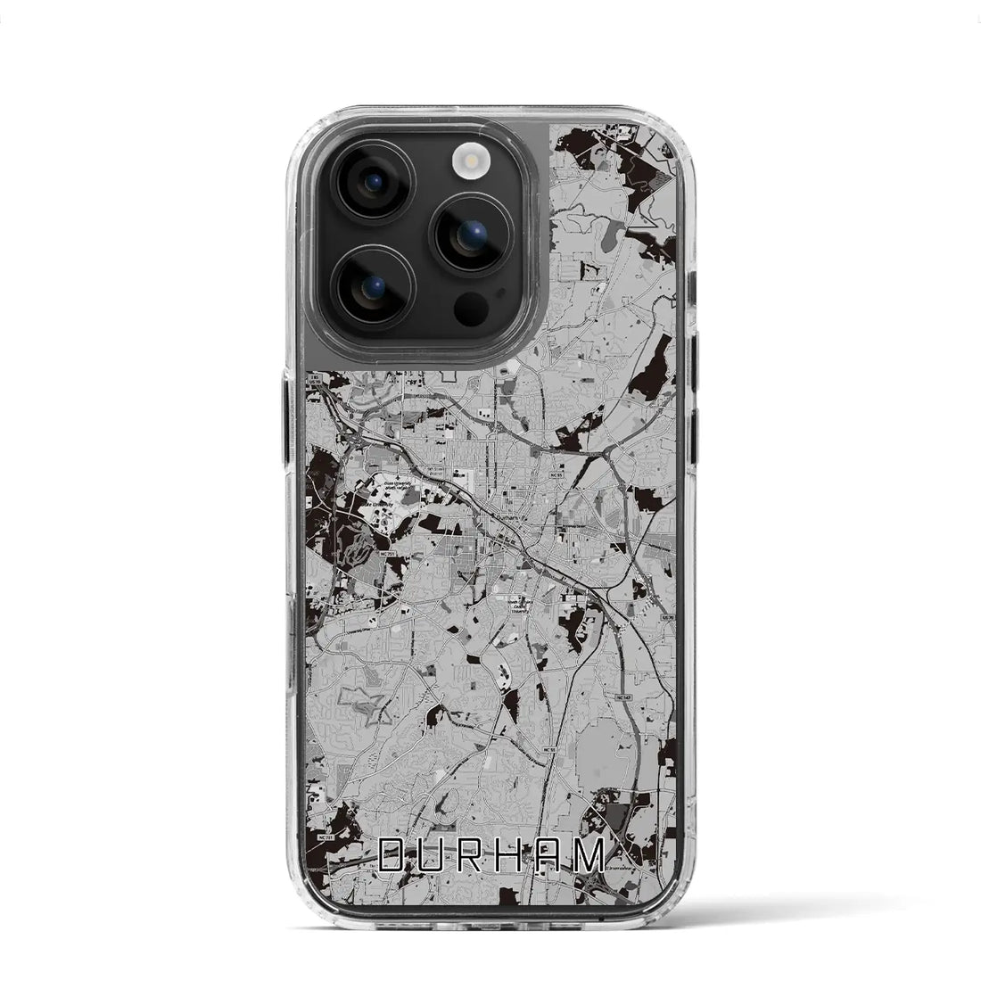 【ダーラム（アメリカ）】地図柄iPhoneケース（MagSafeタイプ）