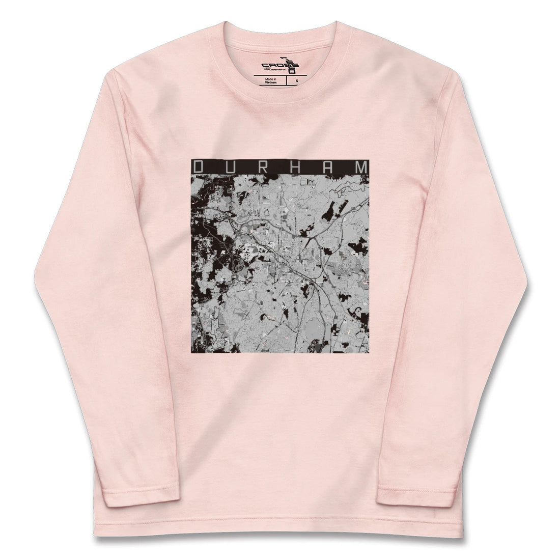 【ダーラム(アメリカ)】地図柄ロングスリーブTシャツ