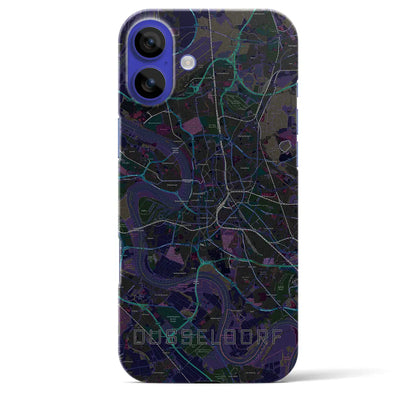 【デュッセルドルフ（ドイツ）】地図柄iPhoneケース（バックカバータイプ）