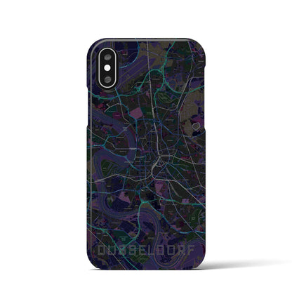 【デュッセルドルフ（ドイツ）】地図柄iPhoneケース（バックカバータイプ）