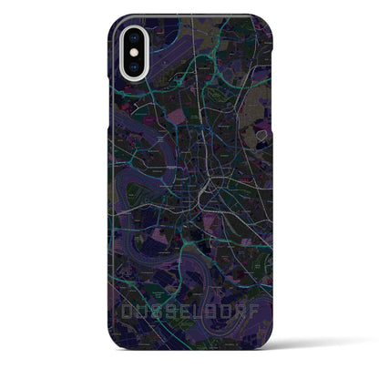 【デュッセルドルフ（ドイツ）】地図柄iPhoneケース（バックカバータイプ）