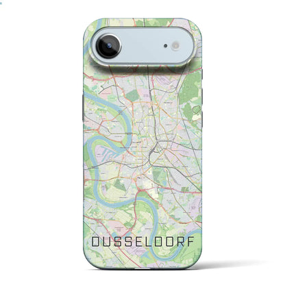 【デュッセルドルフ（ドイツ）】地図柄iPhoneケース（バックカバータイプ）