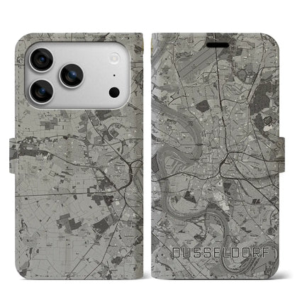 【デュッセルドルフ（ドイツ）】地図柄iPhoneケース（手帳タイプ）