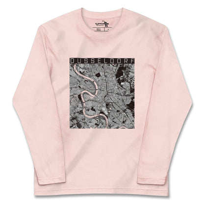 【デュッセルドルフ（ドイツ）】地図柄ロングスリーブTシャツ