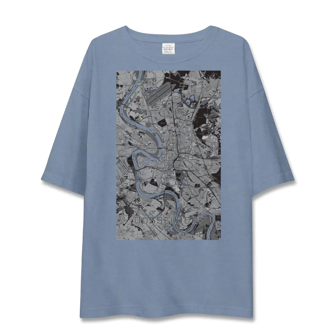 【デュッセルドルフ（ドイツ）】地図柄ビッグシルエットTシャツ