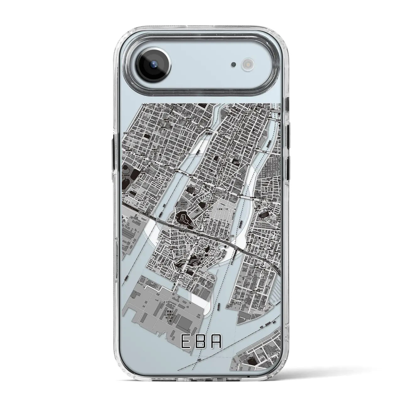 【江波（広島県）】地図柄iPhoneケース（MagSafeタイプ）