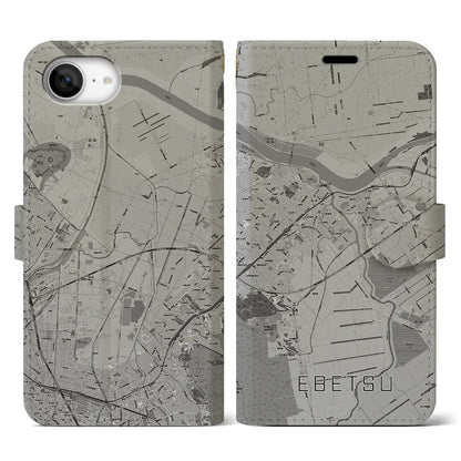 【江別（北海道）】地図柄iPhoneケース（手帳タイプ）