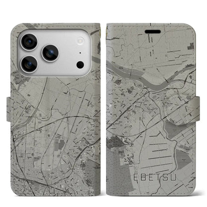 【江別（北海道）】地図柄iPhoneケース（手帳タイプ）