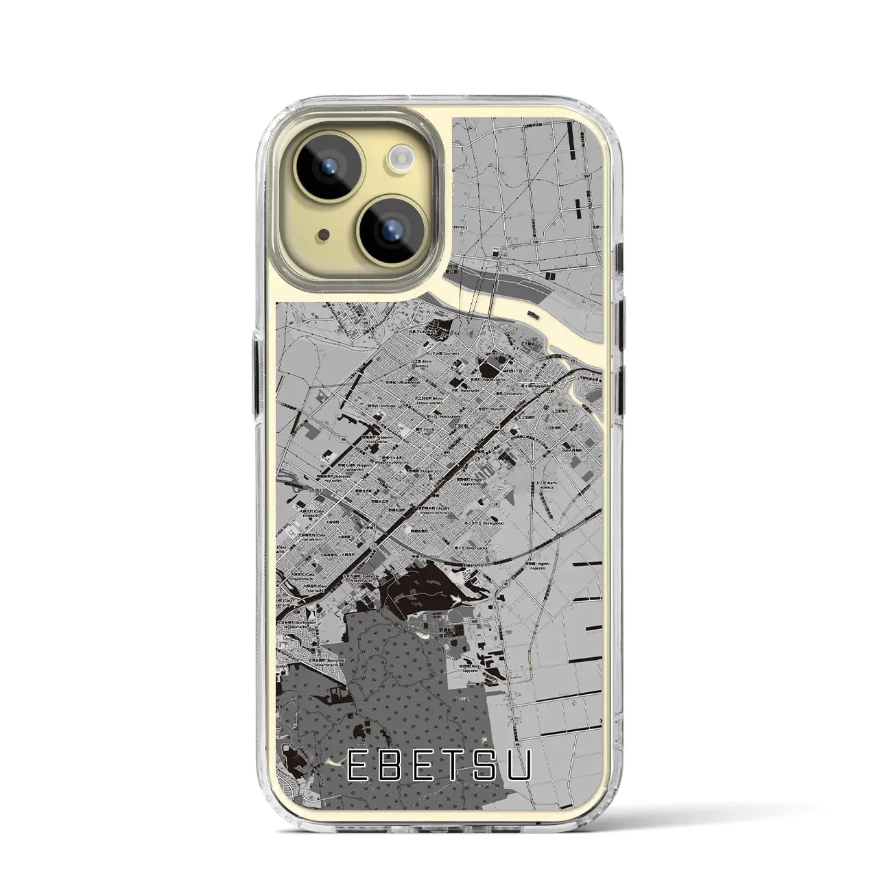 【江別（北海道）】地図柄iPhoneケース（MagSafeタイプ）