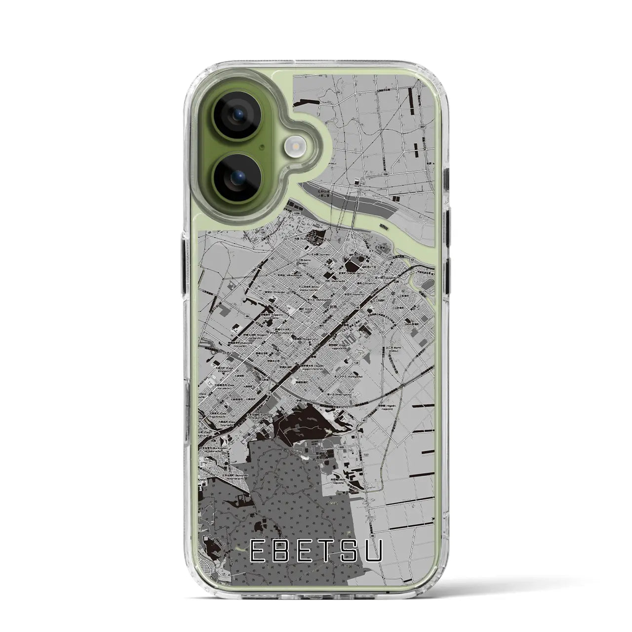 【江別（北海道）】地図柄iPhoneケース（MagSafeタイプ）
