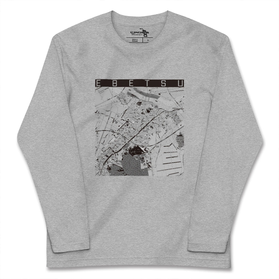 【江別(北海道)】地図柄ロングスリーブTシャツ
