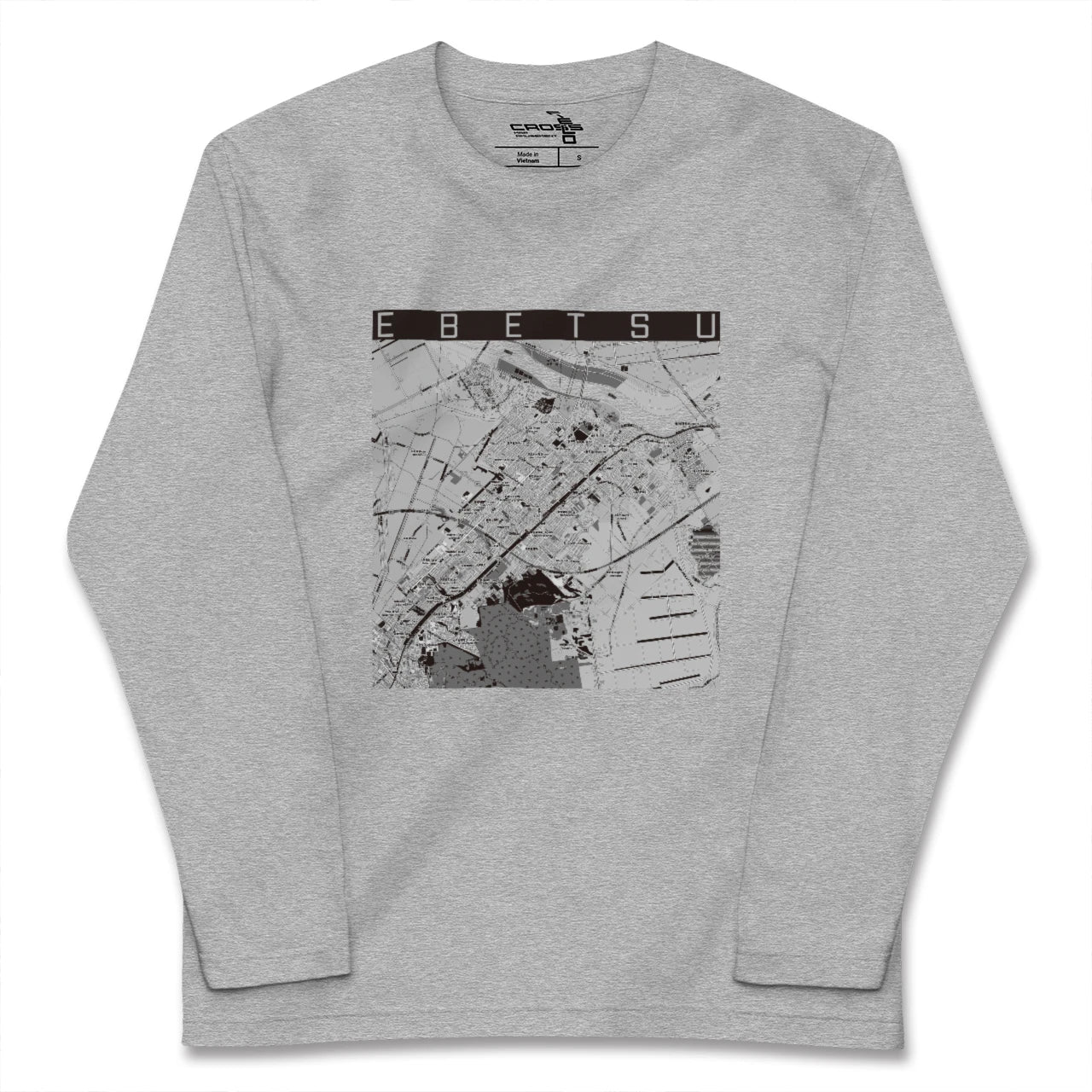 【江別（北海道）】地図柄ロングスリーブTシャツ