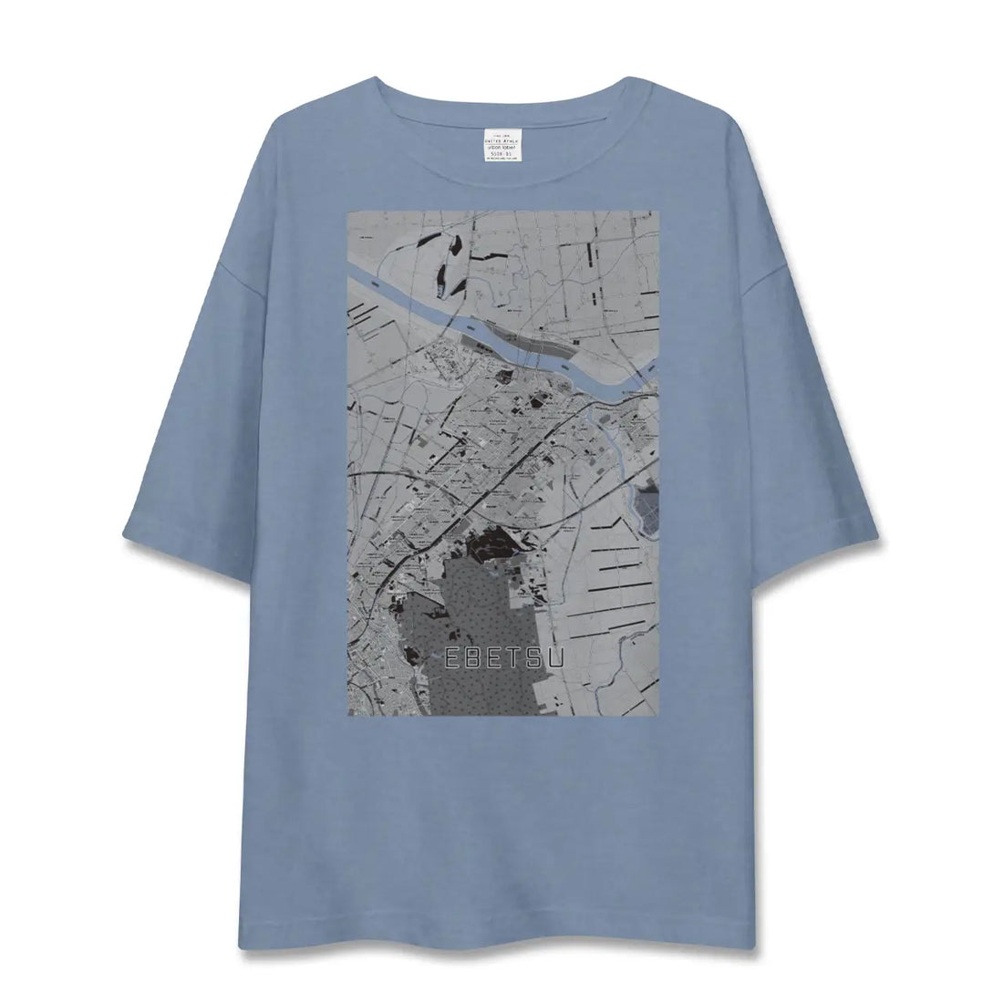 【江別(北海道)】地図柄ビッグシルエットTシャツ