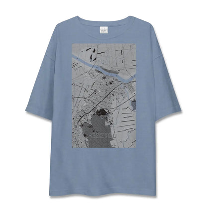 【江別（北海道）】地図柄ビッグシルエットTシャツ