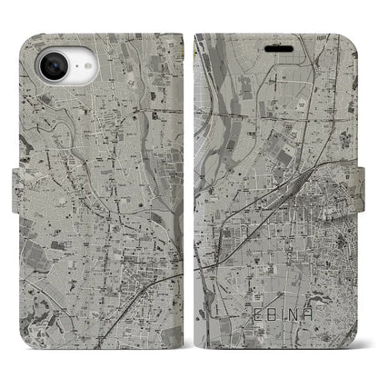 【海老名（神奈川県）】地図柄iPhoneケース（手帳タイプ）