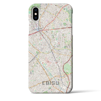 【恵比寿（東京都）】地図柄iPhoneケース（バックカバータイプ）