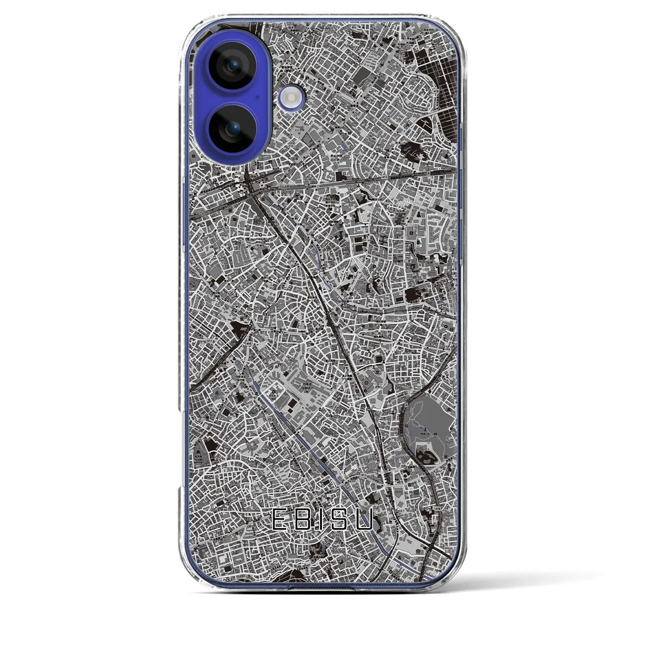 【恵比寿（東京都）】地図柄iPhoneケース（クリアタイプ）