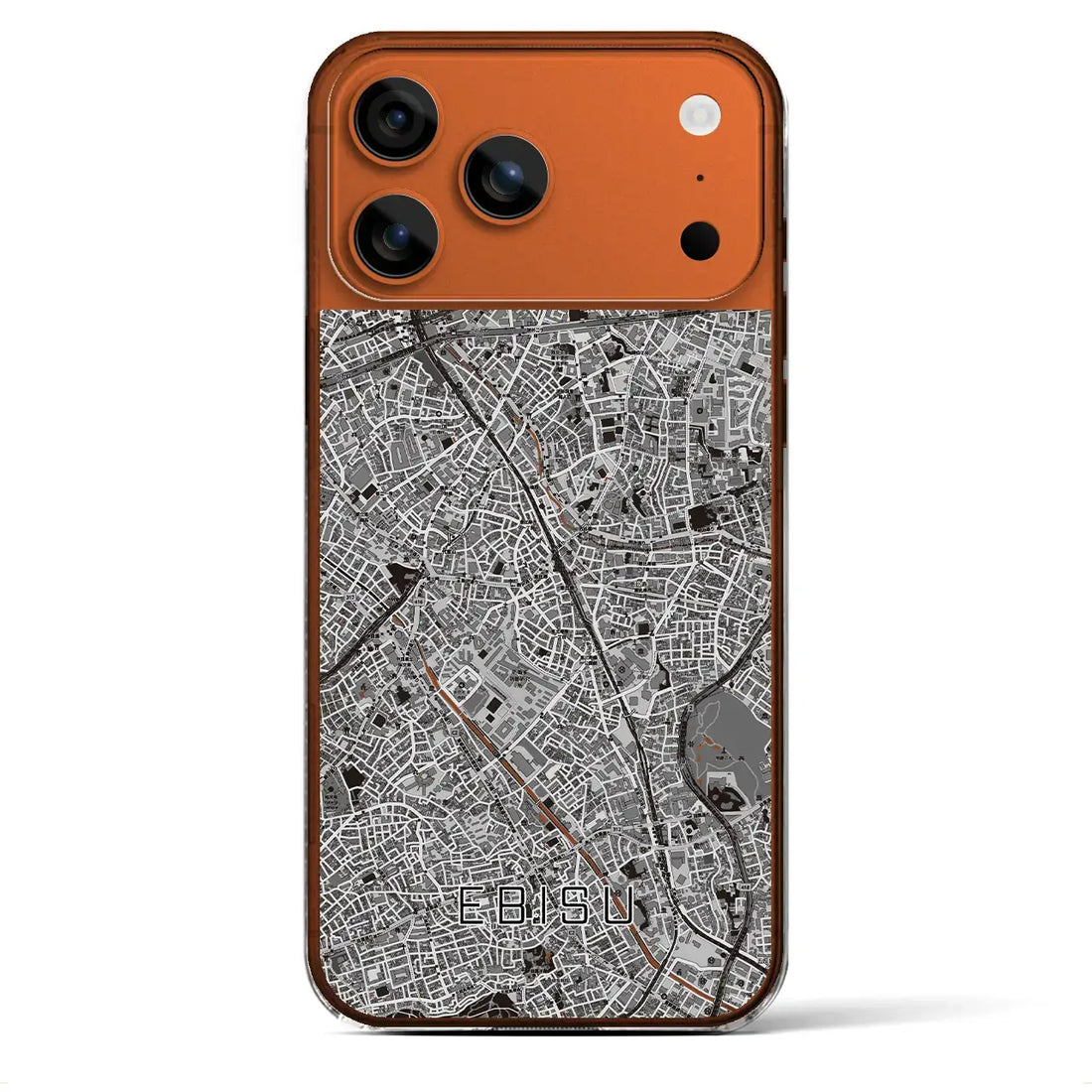 【恵比寿（東京都）】地図柄iPhoneケース（クリアタイプ）