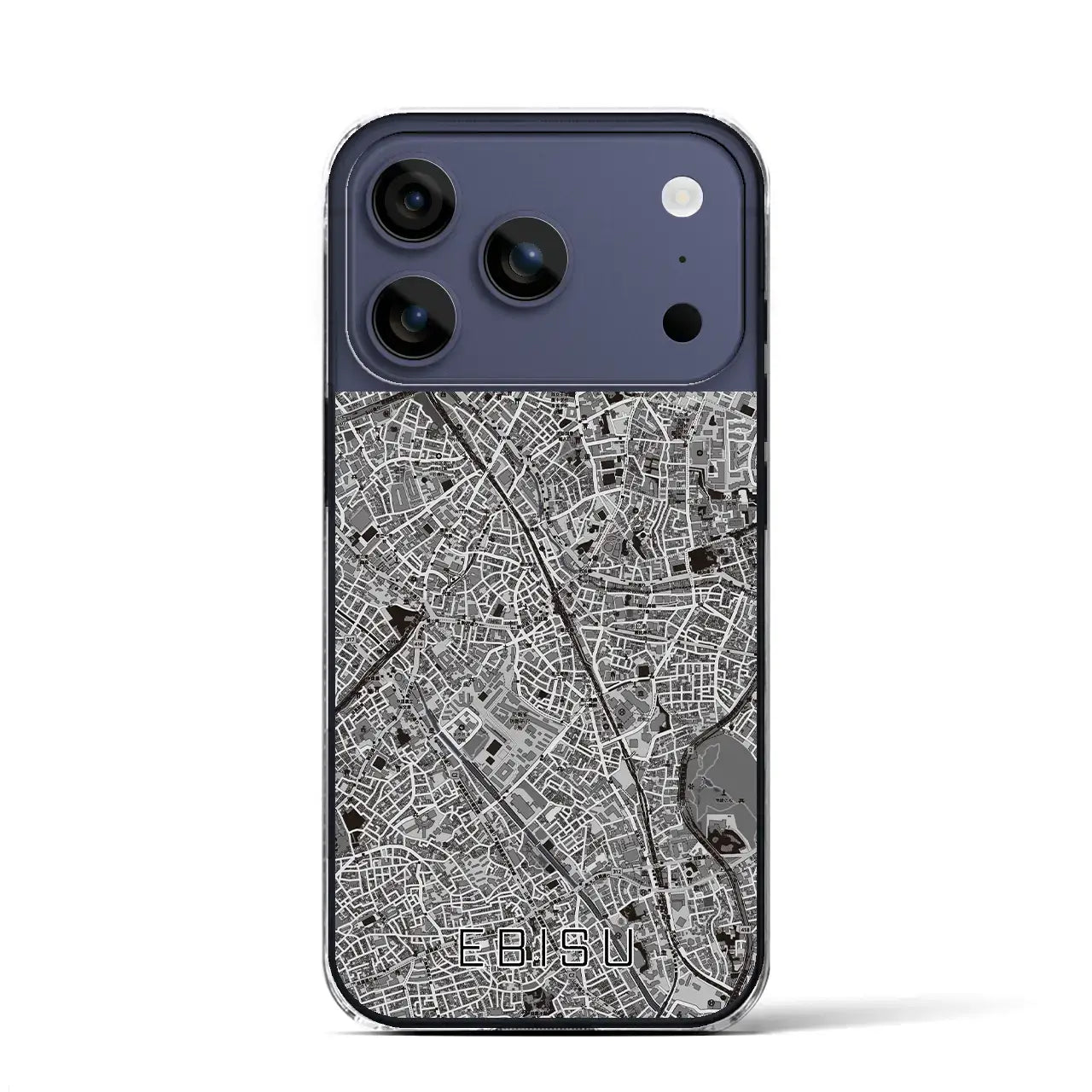 【恵比寿（東京都）】地図柄iPhoneケース（クリアタイプ）