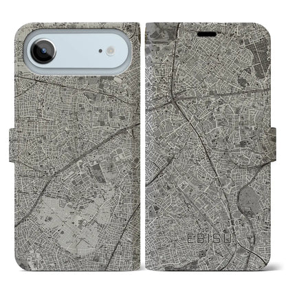 【恵比寿（東京都）】地図柄iPhoneケース（手帳タイプ）