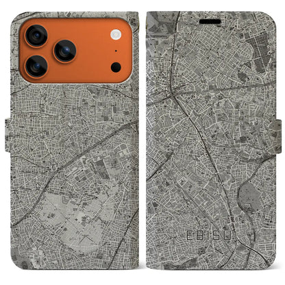 【恵比寿（東京都）】地図柄iPhoneケース（手帳タイプ）