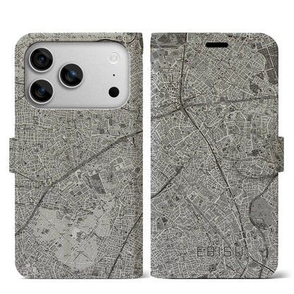 【恵比寿（東京都）】地図柄iPhoneケース（手帳タイプ）