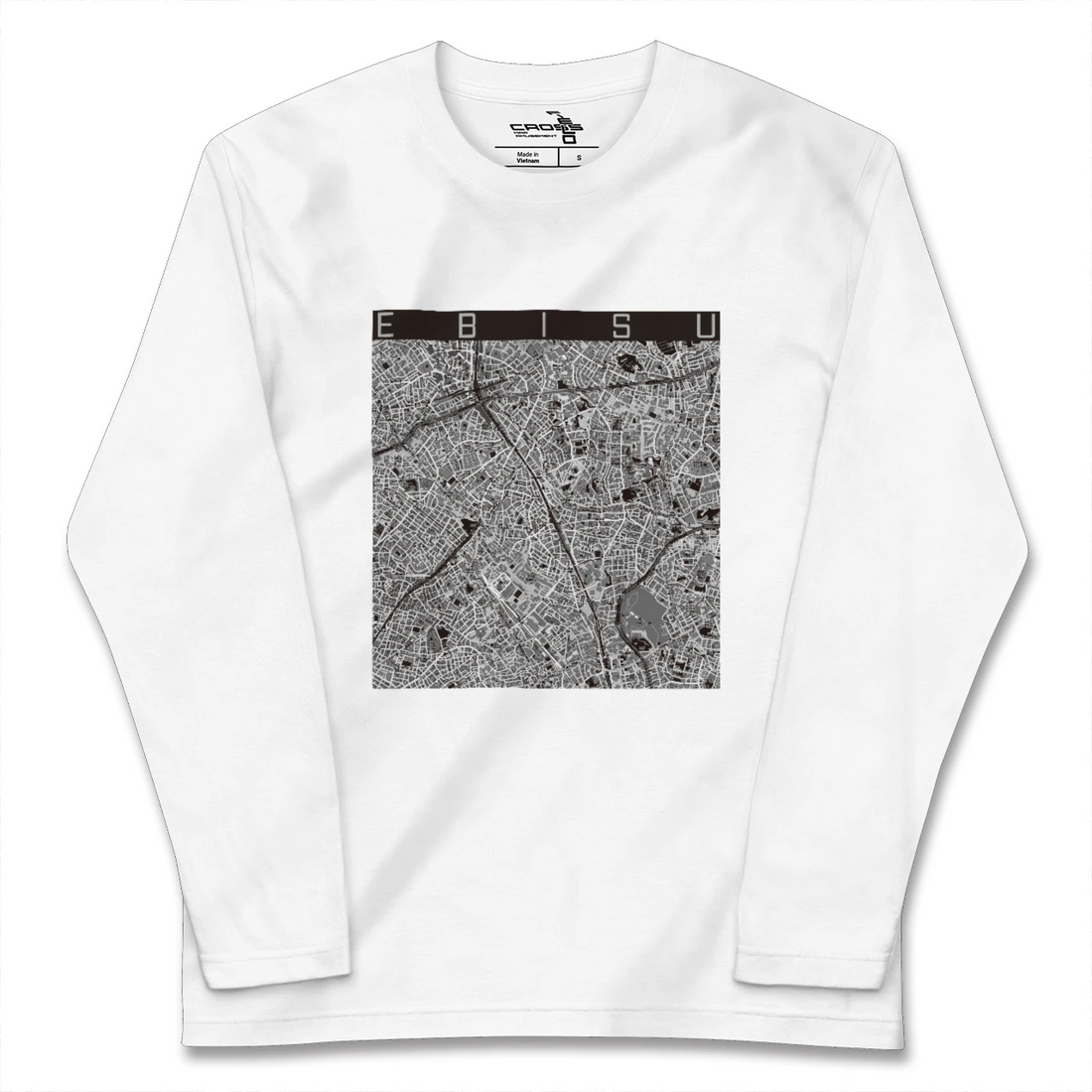 【恵比寿(東京都)】地図柄ロングスリーブTシャツ